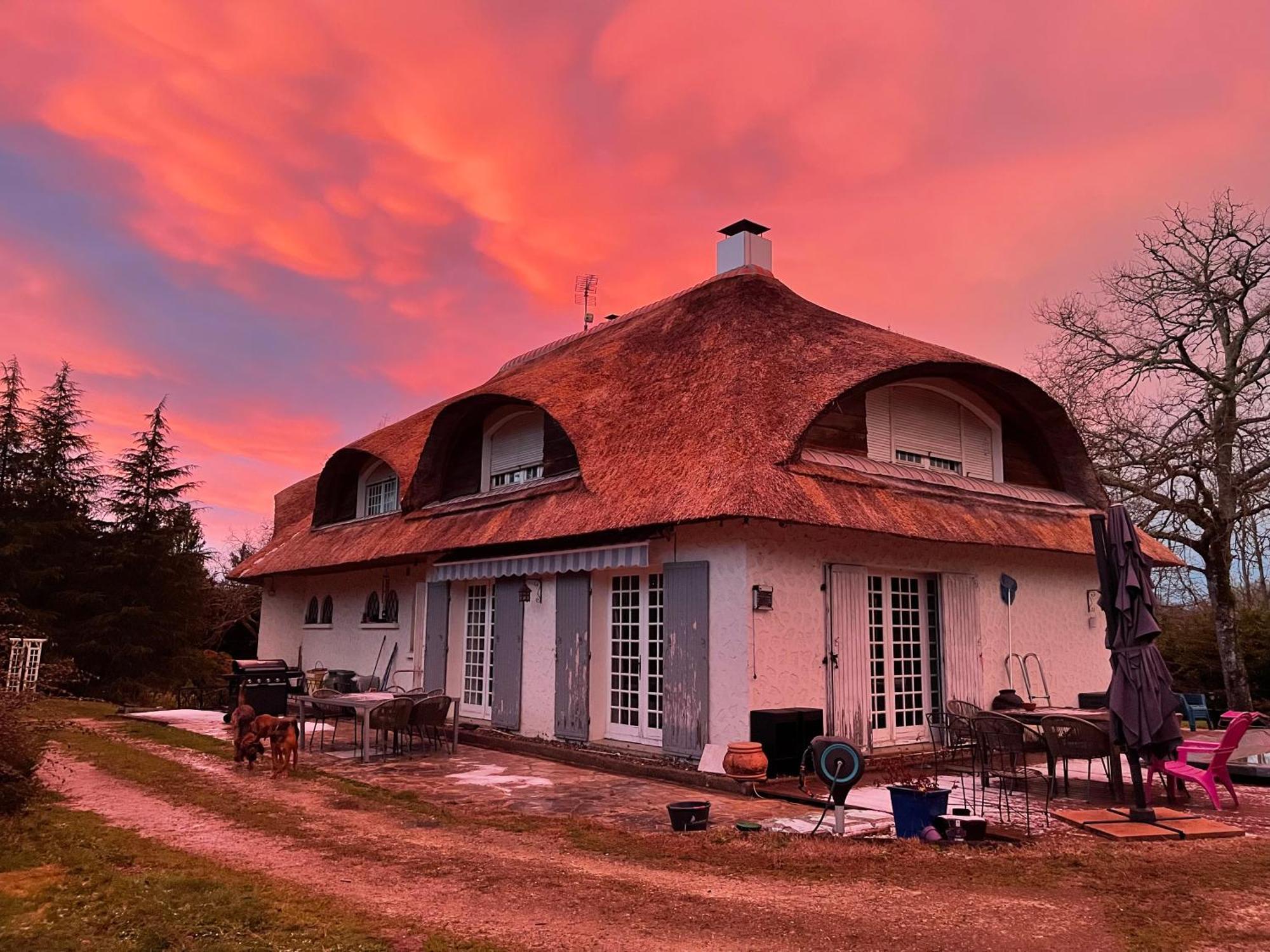 Bed and Breakfast La Belle Chaumière Bretagne-de-Marsan Esterno foto